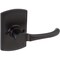 Delaney Hardware Italian Collection Visconti Dummy Black Door Handleset with Artino Interior 374054AR - alternate 2